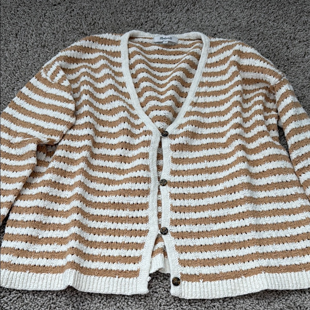 LAST CHANCE Striped Cardigan Sweater
